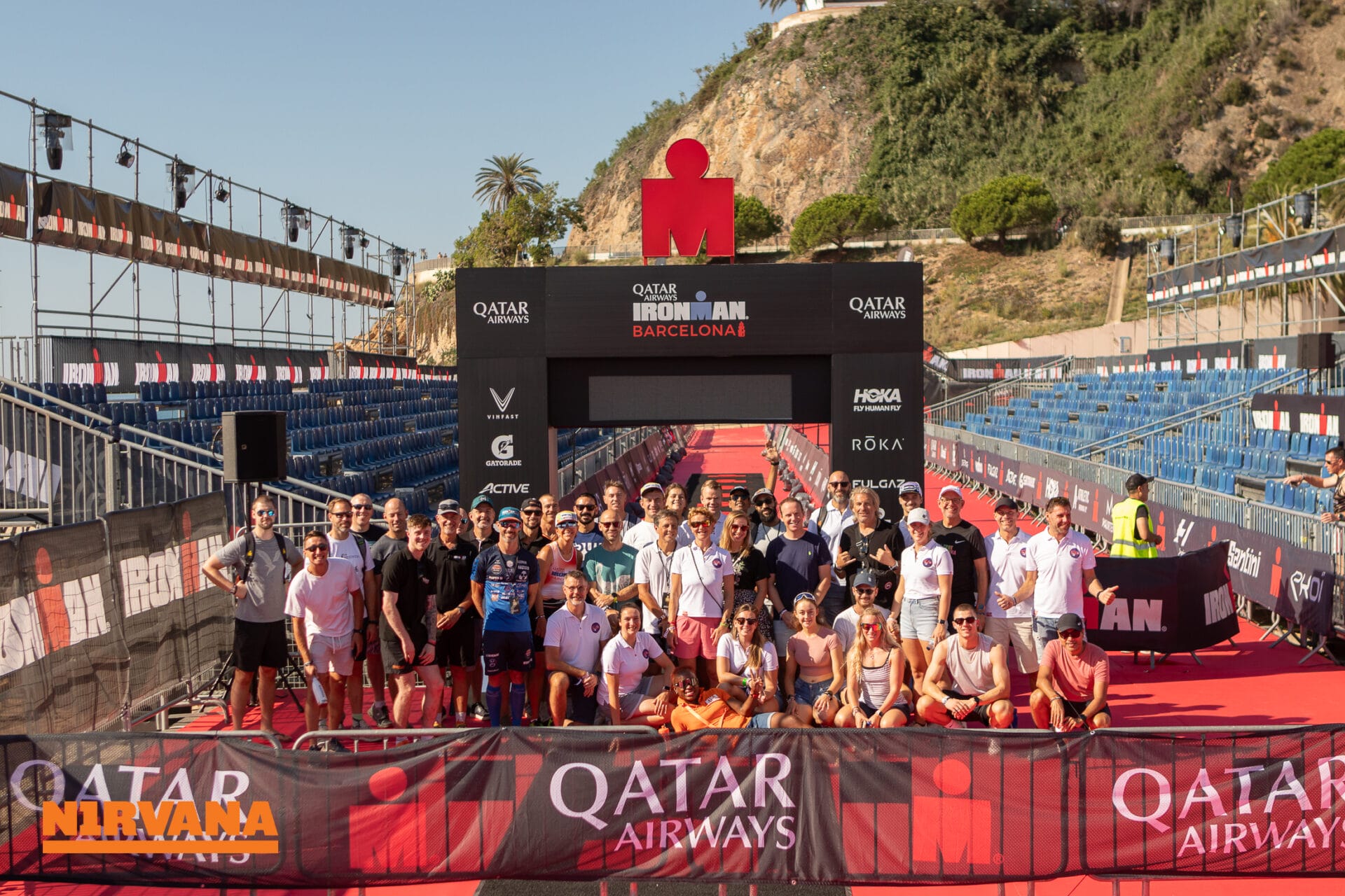 the team at barcelona ironman experiences powered by nirvana