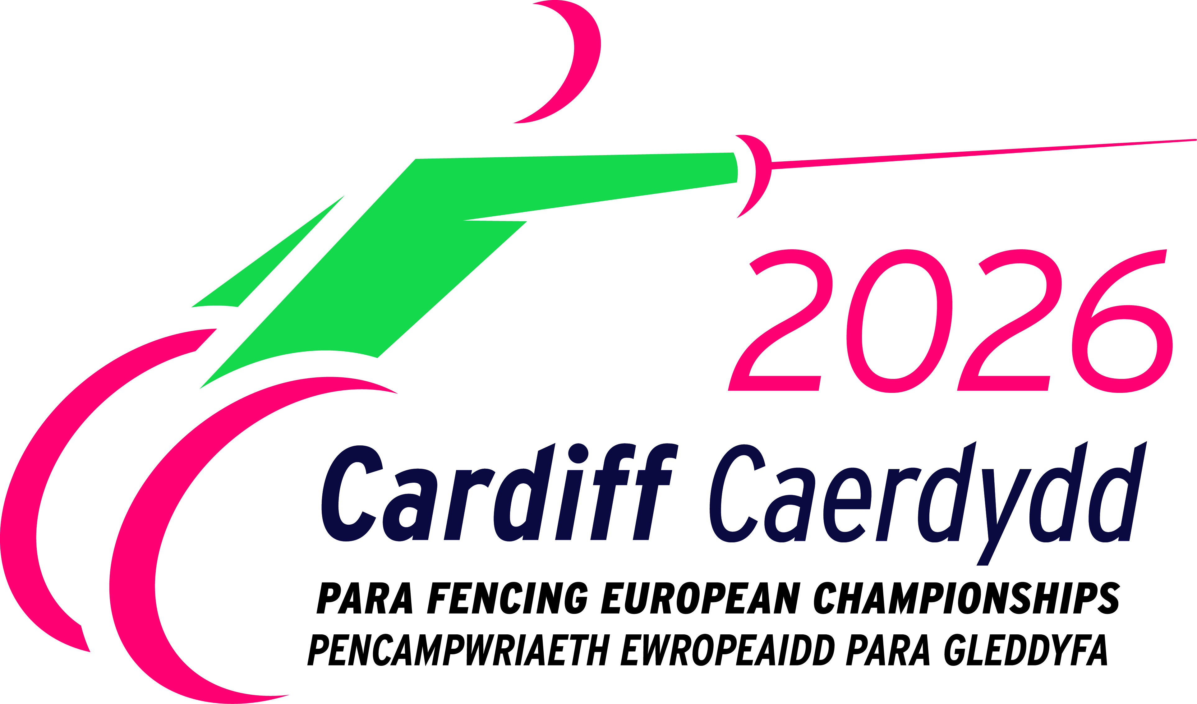 Cardiff 2026 Para Fencing European Championships logo
